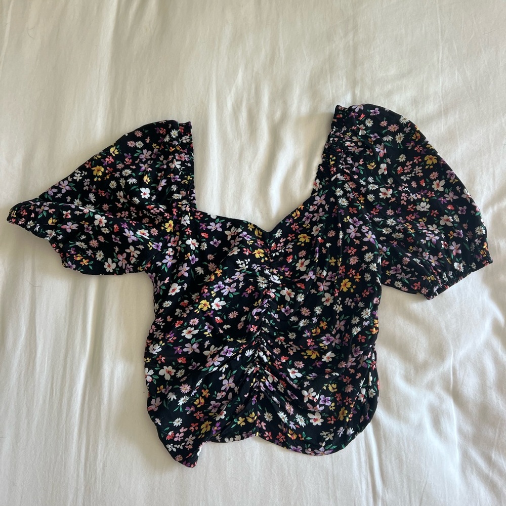 Sophie Rue Black Floral Blouse